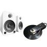 Audio-Technica Sound Burger & Kanto YU4 Powered Bluetooth Vinyl System Bundle BLACK / MATTE WHITE