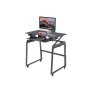 Rocelco DADR-FSM Mobile Height Adjustable Sit to Standing Desk