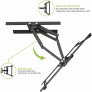 Kanto Living PDX650SG Stainless Steel Full Motion Dual Stud Outdoor TV Mount for 37-Inch to 75-Inch TVs