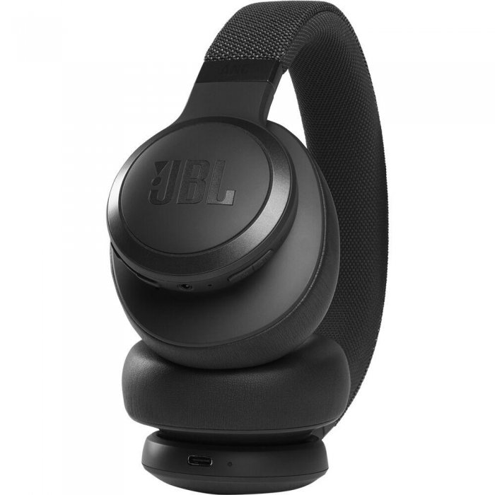 JBL Live 660NC Wireless Noise Cancelling On-Ear Headphones BLACK - Click Image to Close