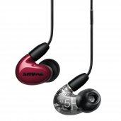 Shure AONIC 5 Sound Isolating Triple High-Def Armature Microdrivers Earphones RED