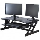 Rocelco DADR 37-Inch Deluxe Adjustable Desk Riser BLACK