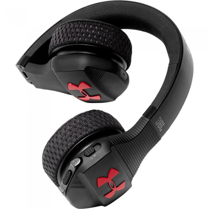 JBL Under Armour On-Ear Gym Training Headphone BLACK/RED - Click Image to Close
