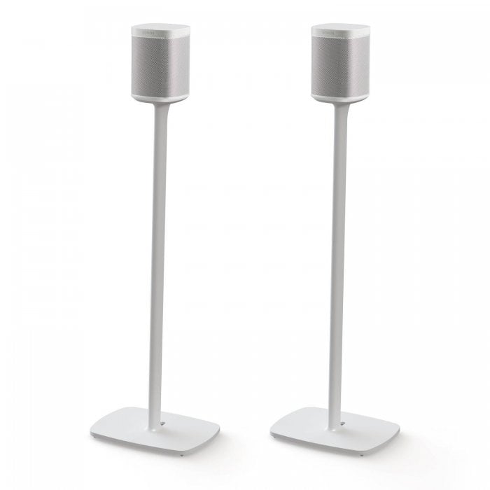 Flexson Floor Stands for Sonos One (Pair) WHITE - Click Image to Close