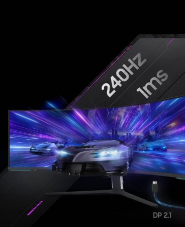 Description image for Samsung LS57CG952NNXZA 57-Inch Odyssey Neo G9 DQHD Mini-LED 240 Curved Gaming Monitor