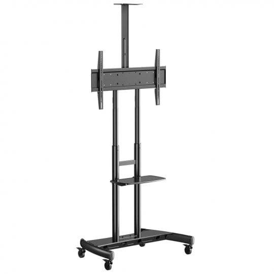 Ergo BETCXL1-01B Cart for TVs 49" to 85" with Height Adjustable and Camera Shelf