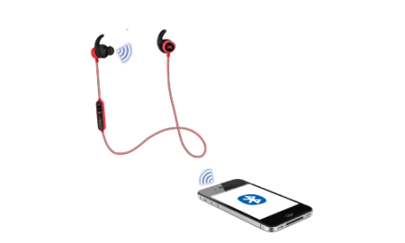Description image for JBL Reflect Contour WIreless In-Ear Bluetooth Sport Headphones BLACK