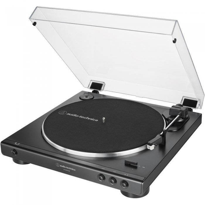 Audio-Technica AT-LP60XUSB-BK Fully Automatic Belt-Drive Stereo Turntable BLACK - Click Image to Close