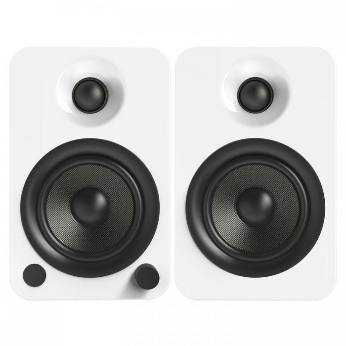 Kanto YU4GW 70W (RMS Power) Powered Speakers with Bluetooth and Phono Preamp GLOSS WHITE - Click Image to Close