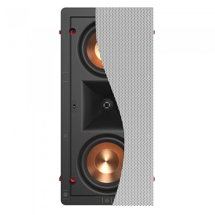 Klipsch PRO24RWLCR In-Wall Speaker Dual 3.5" Injection Molded Graphite IMG Woofer - Click Image to Close