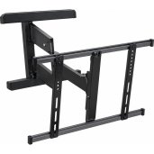 PrimeMounts LFM3255 Full-Motion TV Wall Mount for 32in-55in TVs 55lb BLACK