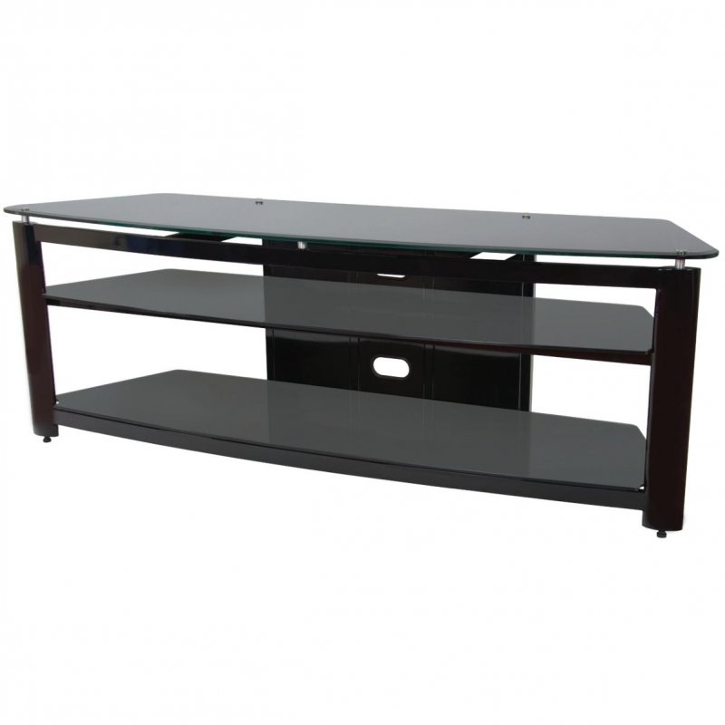 Sonora 190M65 D N 190 Series metal+ glass TV Stand for over 65"BLACK