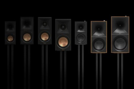 Description image for Klipsch R40PM Reference 4" Two Way Powered Bookshelf Speakers (Pair) BLACK