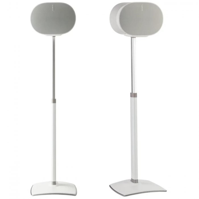 Sanus WSSE3A2 Height-Adjustable Speaker Stands for Sonos Era 300 (Pair) WHITE - Click Image to Close