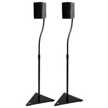 B-Tech BT11 Stealth Matte Black Speaker Stands
