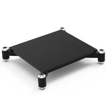 NorStone Spider Base Hi-Fi Rack Base Module with Black Tempered Glass Shelf BLACK