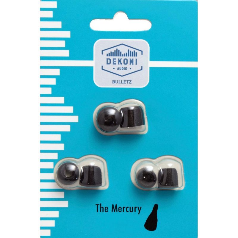 Dekoni Audio Premium Memory Foam Isolation IEM Tips for Mercury (3-Pack, Small)