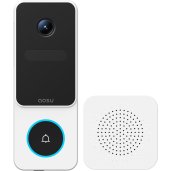 aosu V8E Video Doorbell SE 2K Wireless Smart Doorbell with 170° Head-to-Toe View WHITE