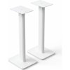 Kanto Living SPH Universal Height Adjustable Bookshelf Speaker Stands Pair WHITE