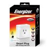 Energizer EIE31001WHT Connect Smart Plug W/Energy Monitoring WHITE
