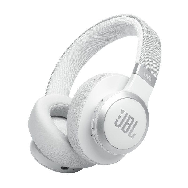 JBL Live 770NC Wireless Over-Ear Noise Cancelling Headphones WHITE