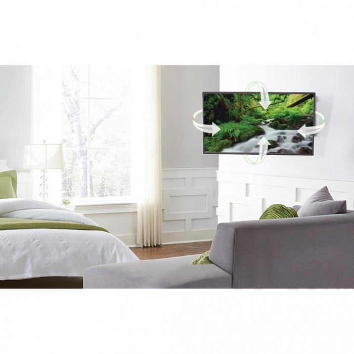 Sanus VMF620-B1 Full Motion Premium Wall Mount for 40" - 50" TV's Flat Screen BLACK - Click Image to Close