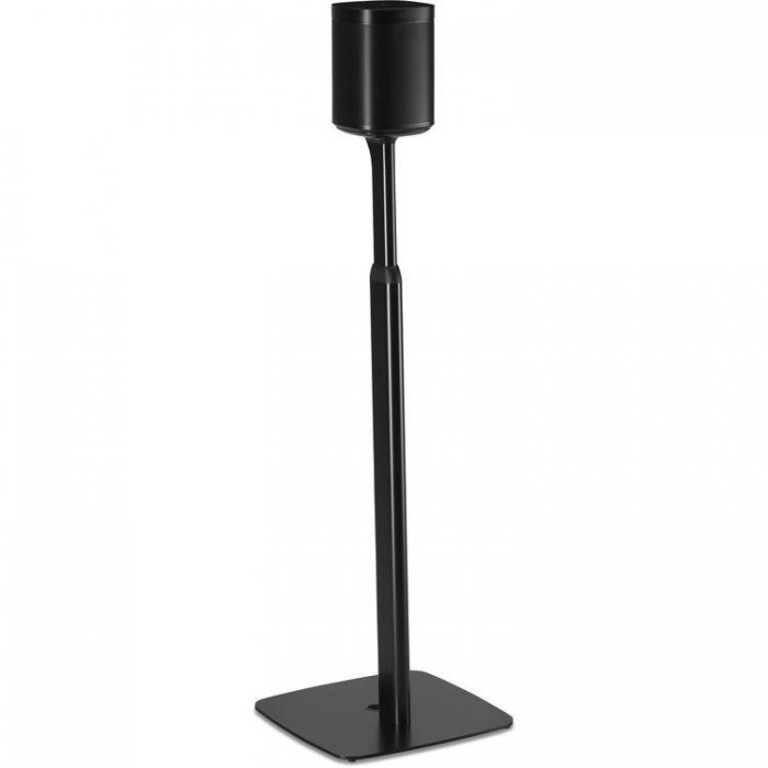 Flexson FLXS1AFS2021 Adjustable Floorstand Speaker for Sonos One Play:1 BLACK (Pair) - Click Image to Close
