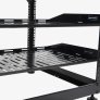 Sanus CFR1610-B1 10U Stackable Open Frame AV Rack Network Rack Wall or Floor Mount BLACK