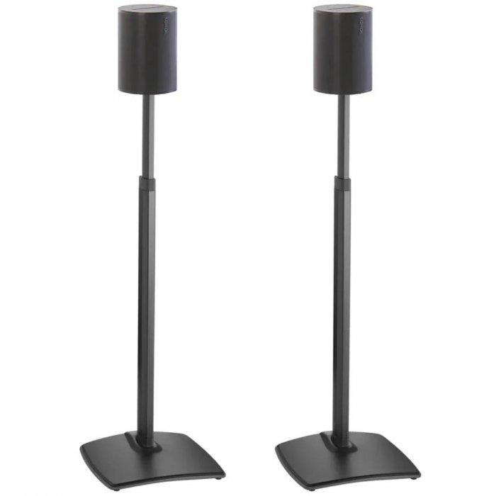 Sanus WSSE1A2 Height-Adjustable Speaker Stands for Sonos Era 100 (Pair) BLACK - Click Image to Close