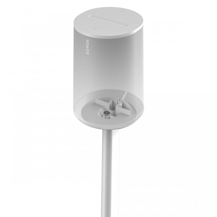 FLEXSON Floor Stands for Sonos Era 100 Speaker (Pair) WHITE - Click Image to Close