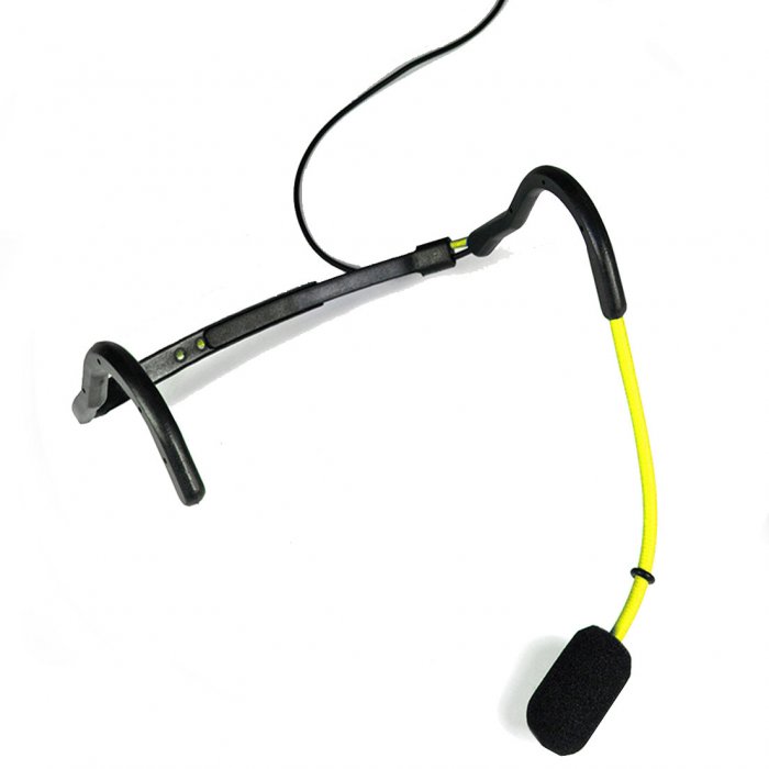 TOA MIC-X66-YEL Aerobics/Yoga/Fitness Class Headband Microphone YELLOW - Click Image to Close