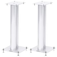 NorStone Stylum 2 Premium Metal 23.6" Speaker Stand (Pair) WHITE