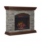 Bell\'O Twinstar Austen Free-Standing Infrared Flat Wall Electric Fireplace - Open Box