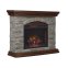 Bell'O Twinstar Austen Free-Standing Infrared Flat Wall Electric Fireplace - Open Box
