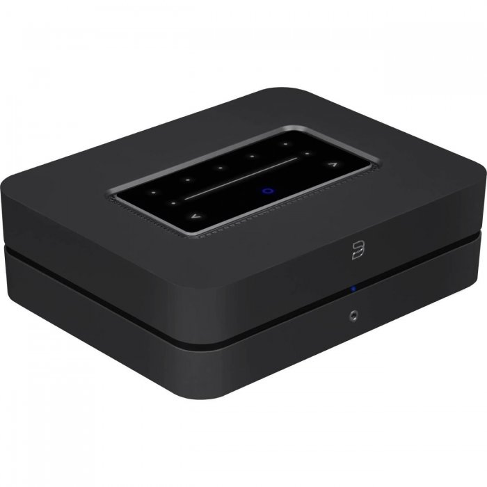 Bluesound Powernode Hi-Res Wireless Music-Streaming Multi-Room Amplifier BLACK - Open Box - Click Image to Close