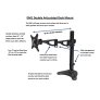 Rocelco DM1 Double Articulated Desktop Mount 10"-24" TV's BLACK