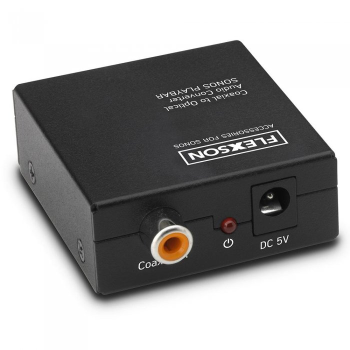 Flexson FLXC2O1022 Coaxial to Optical Audio Converter for SONOS Playbar - Click Image to Close