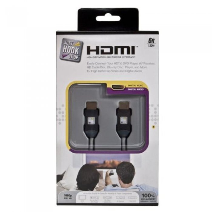 Monster Cable MC JHIU HD 6 ft HDMI cable - Click Image to Close