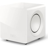 KEF KC92 Twin 9" Force-Cancelling Powered Subwoofer 1000W WHITE GLOSS