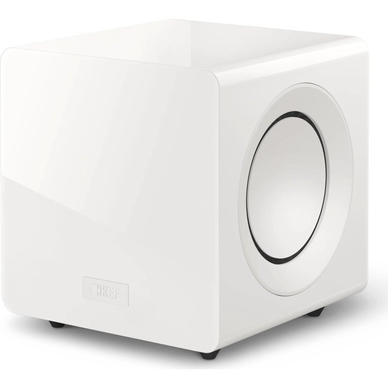 KEF KC92 Twin 9" Force-Cancelling Powered Subwoofer 1000W WHITE GLOSS