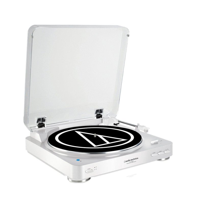 Audio Technica AT-LP60WH-BT Fully Automatic Wireless Belt-Drive Stereo Turntable White
