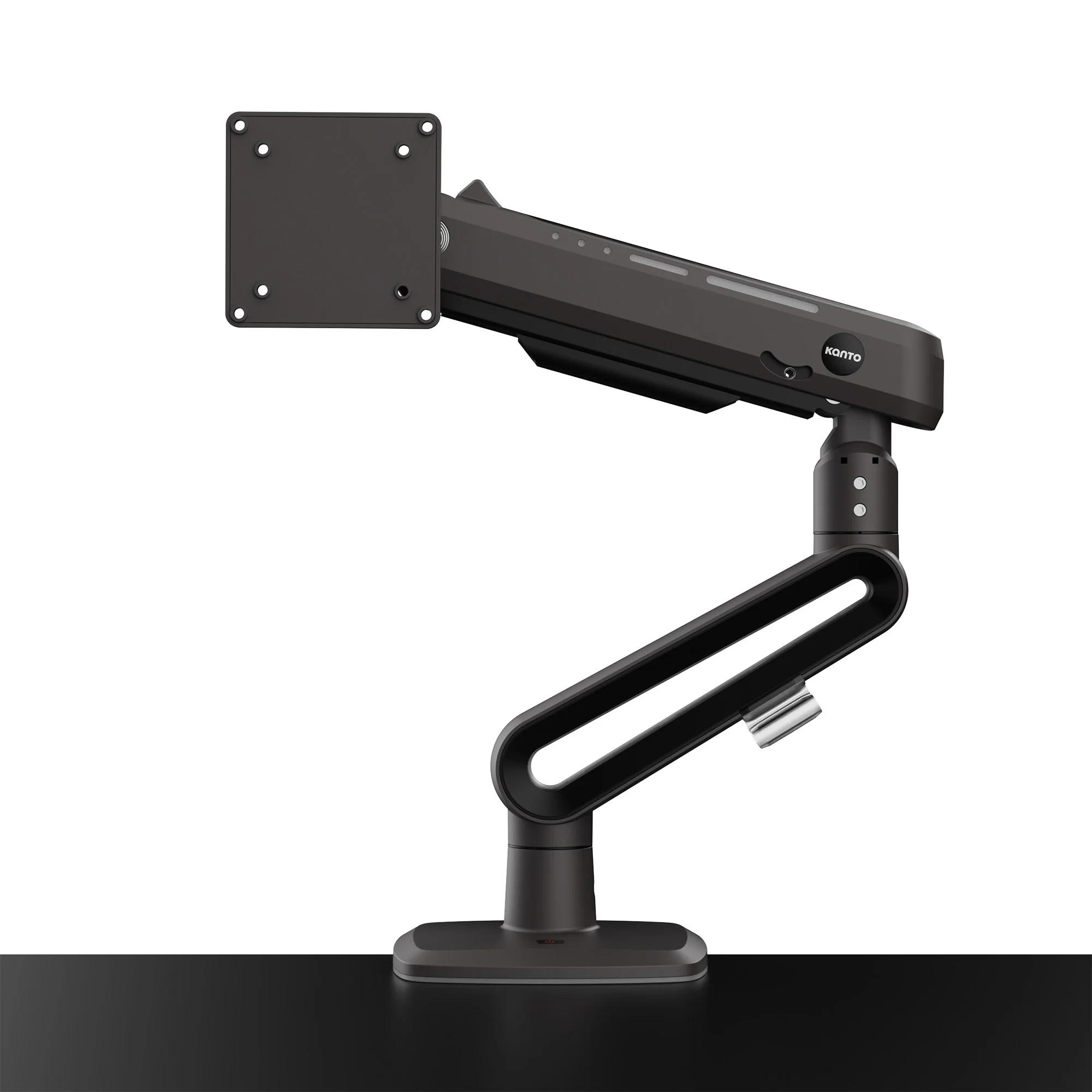 Kanto DMG Heavy Duty Gaming Desktop Monitor Arm with RGB Lighting, Single BLACK