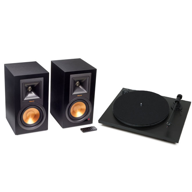 Klipsch MusicCrate Bundle : Klipsch R-15PM & Pro-ject Klireftt  Turntable