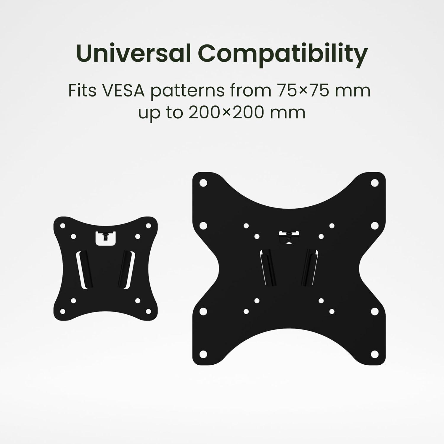 Kanto LF100 Ultra Low Profile Fixed TV Mount 15” to 45" TVs 50lbs