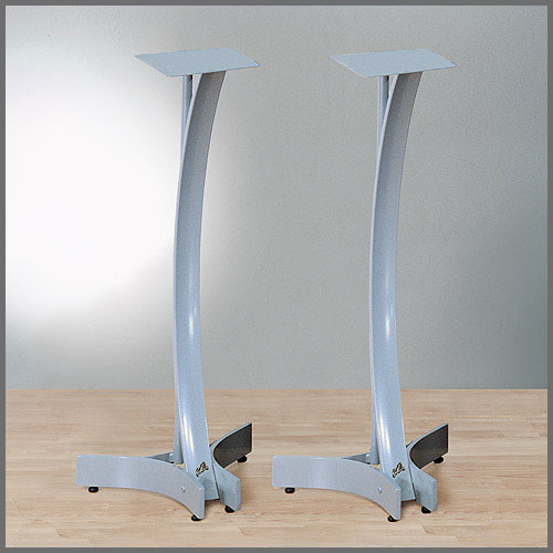 Bello SP-200T 36" Titanium Silver Finish Speaker Stands