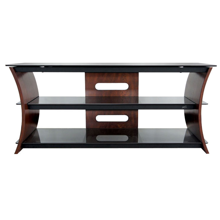 Bell'O CW356 Rich Caramel Brown Finish Curved Wood Audio/Video System