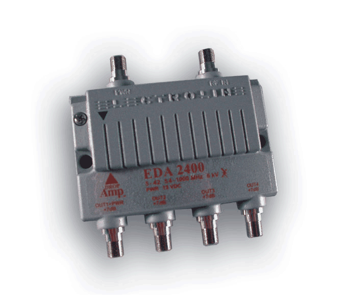 DROP Amp EDA 2400 4-Port Amplifier Cable Booster Cable Amplifier