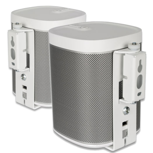 FLEXSON Sonos Play:1 Swivel Wall Bracket - White (Pair)