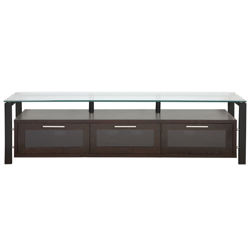 Plateau DÉCOR 71 DECOR71-E-B 71" TV Stand ESPRESSO & BLACK