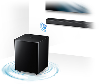 Description image for Samsung HW-F550 2.1 Channel Audio Bar Home Theater System